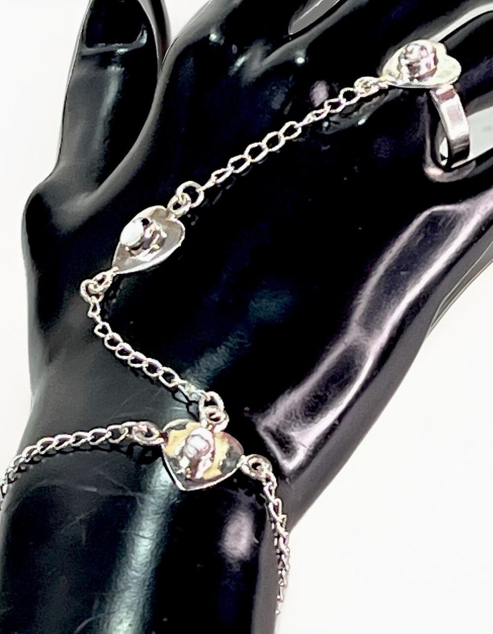 Wild Horse Turquoise Slave Bracelet Ring Sterling Silver Southwestern Handmade